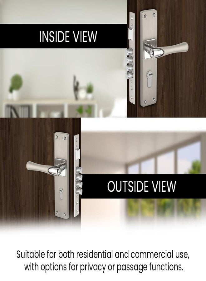 Link Bloss Mortise Lock |for Main & Internal Door in Home, Office, Hotel | 10 Inches Heavy Duty Handle Set with Both Side Key Access, 3 Keys |SS Finish|2 Years Warranty - Image 3